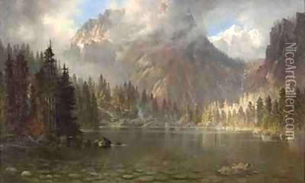 Mount Tallac California from Cascade Lake Oil Painting - Edwin Deakin