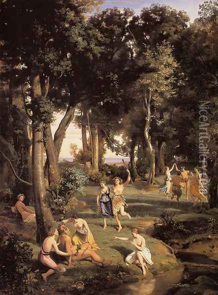 Silenus Oil Painting - Jean-Baptiste-Camille Corot