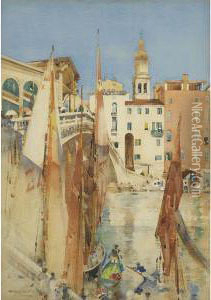 Garnet Sails Oil Painting - Arthur Melville