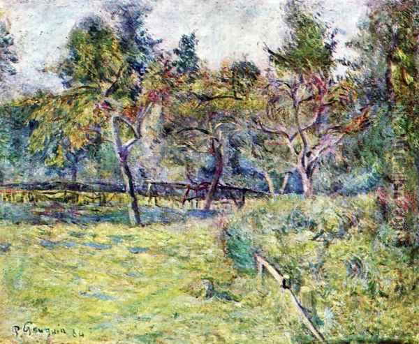 Breton landscape (2) Oil Painting - Paul Gauguin