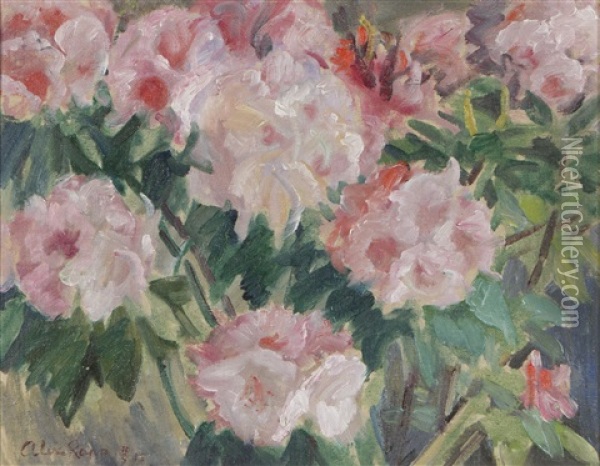 Flowers Oil Painting - Alexander Rapp