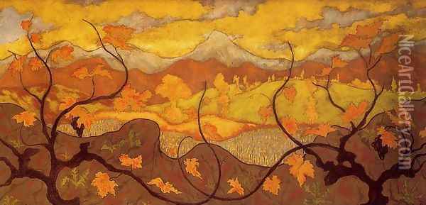 Vines Oil Painting - Paul-Elie Ranson