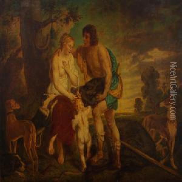 Atalanta And Meleager Oil Painting - Walter Herbert Roe