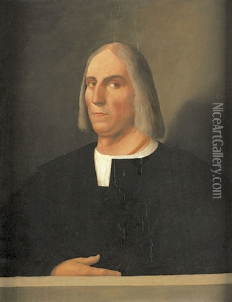 Portrat Des Dichters Sannazaro Oil Painting - Sebastiano Del Piombo