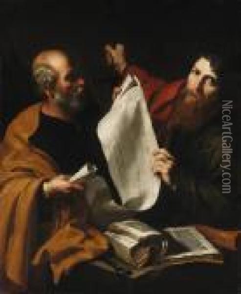 Saints Peter And Paul Oil Painting - Jusepe de Ribera