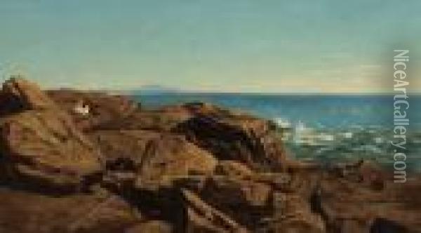 Rocky Coast, Mount Desert Oil Painting - Andrew W. Warren
