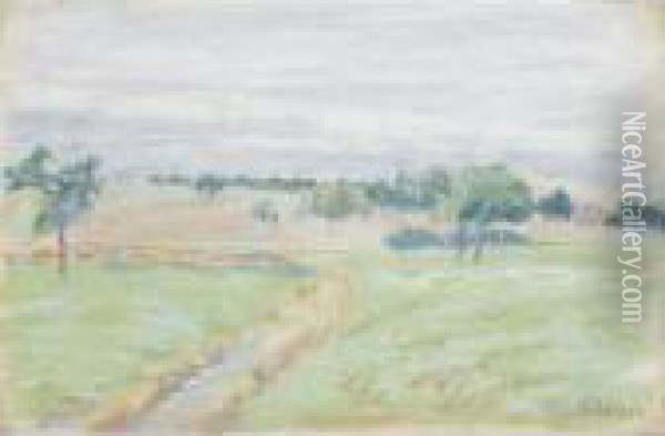 Les Coteaux De Thierceville Oil Painting - Camille Pissarro