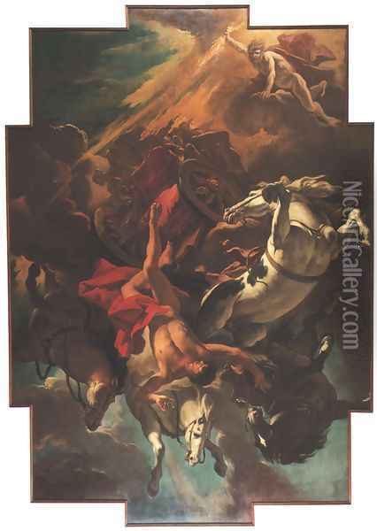 Fall of Phaeton 1703-04 Oil Painting - Sebastiano Ricci