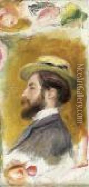 Portrait De Monsieur Leon Clapisson Oil Painting - Pierre Auguste Renoir