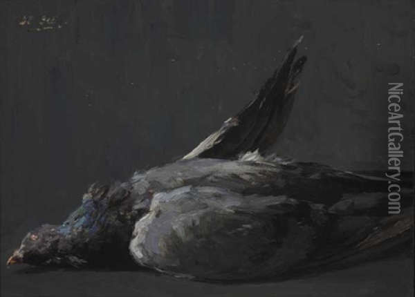 Dead Game Bird (study) Oil Painting - Hans (Jean) Iten