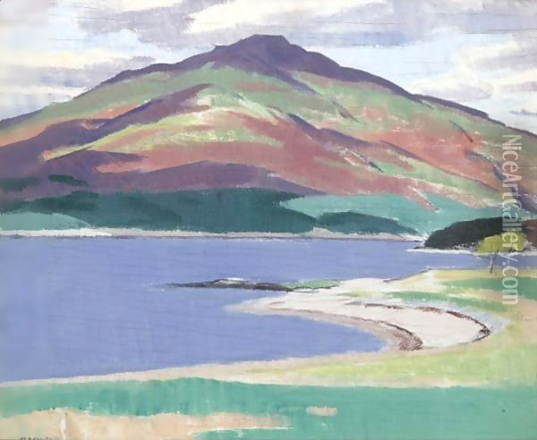 Sound Of Mull Oil Painting - Francis Campbell Boileau Cadell