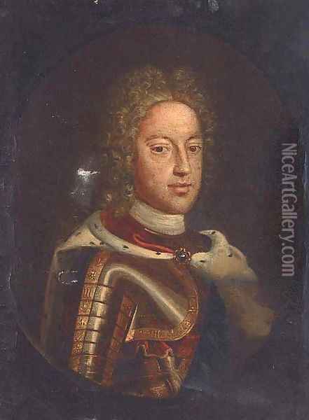 Portrait of Prince James Francis Edward Stuart (1688-1766) 'The Old Pretender' Oil Painting - Scottish School