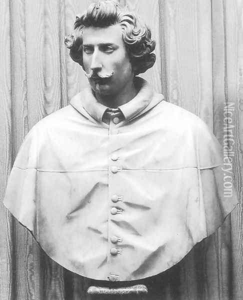 Bust of Cardinal Antonio Barberini Oil Painting - Francesco Mochi