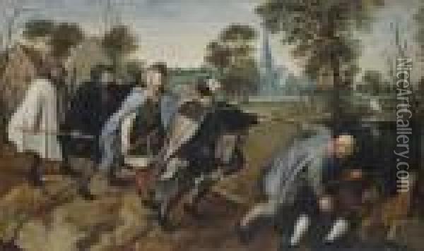 The Blind Leading The Blind Oil Painting - Pieter The Elder Brueghel