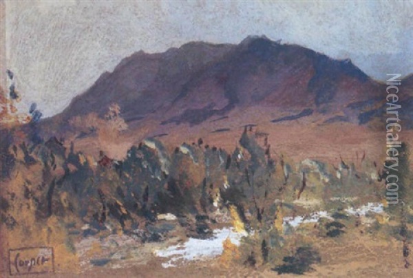 Superstition Mountain Oil Painting - Colin Campbell Cooper