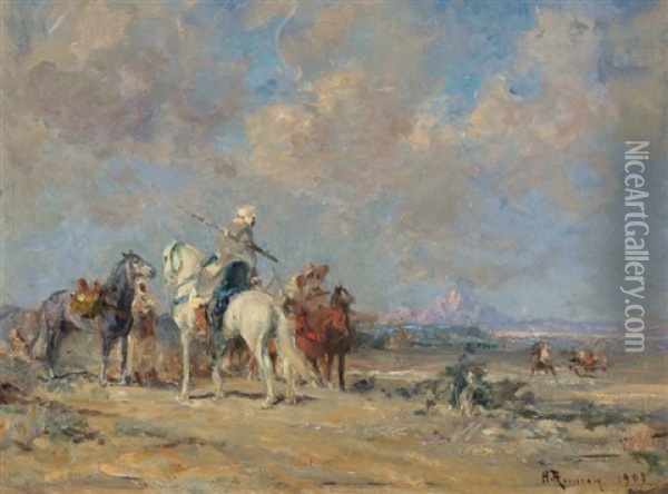 Cavaliers Oil Painting - Henri Emilien Rousseau