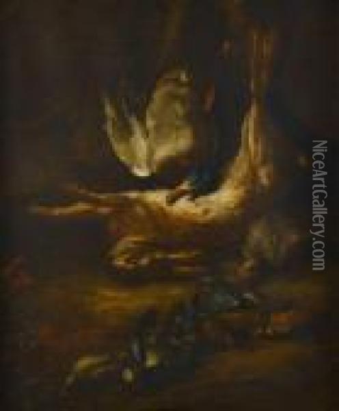 Trophies Of The Hunt Oil Painting - Jan Baptist Weenix