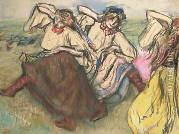 Danseuses russes Oil Painting - Edgar Degas