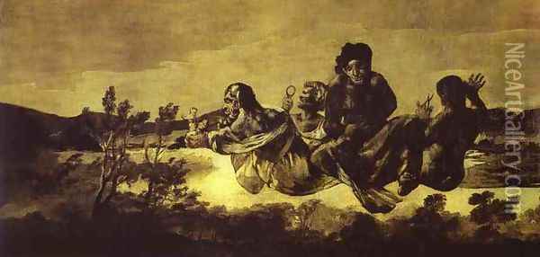Atropos (The Fates) Oil Painting - Francisco De Goya y Lucientes