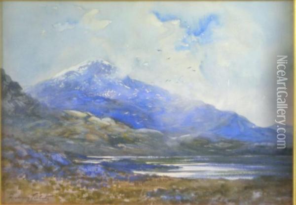 Schichallion Oil Painting - J.A. Henderson Tarbet
