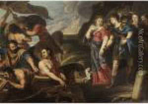 Partenza Di Enea Oil Painting - Peter Paul Rubens