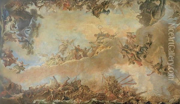 Allegory of Heavenly Virtue Oil Painting - Sebastiano Ricci