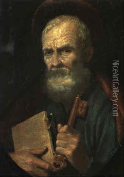 St. Peter Oil Painting - Simone Cantarini