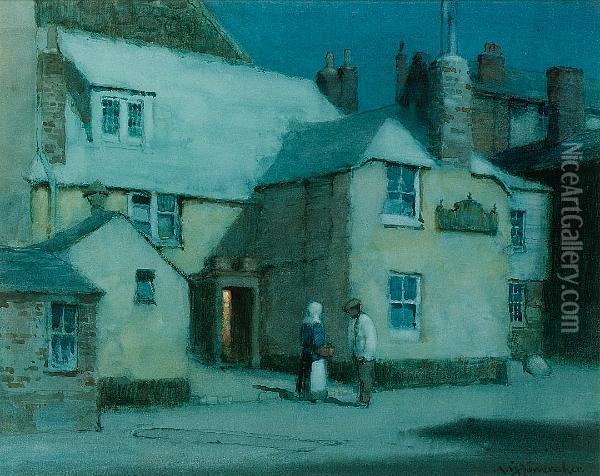 The Sloop Inn, St. Ives, Cornwall Oil Painting - Albert Moulton Foweraker