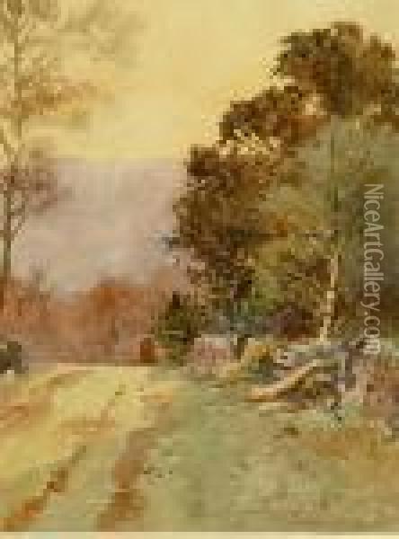 Edge Of Jackey Wood, Yorkshire Oil Painting - John Gutteridge Sykes