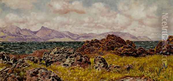 Farland Rocks Oil Painting - John Edward Brett
