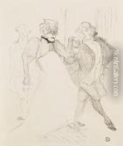 Rejane Et Galipaux Dans Madame Sans-gene Oil Painting - Henri De Toulouse-Lautrec