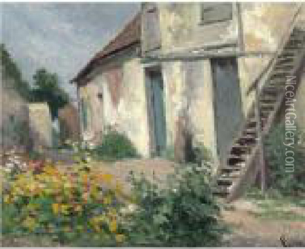 Rolleboise, La Maison De L'artiste Oil Painting - Maximilien Luce