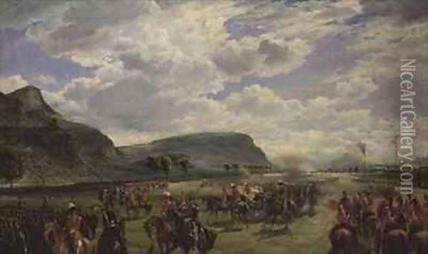 The Edinburgh Review Oil Painting - Samuel Bough