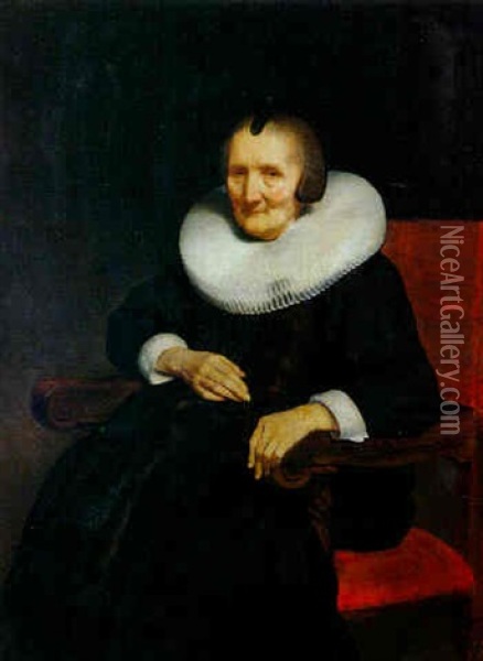 Bildnis Der Margaretha De Geer Oil Painting - Nicolaes Maes