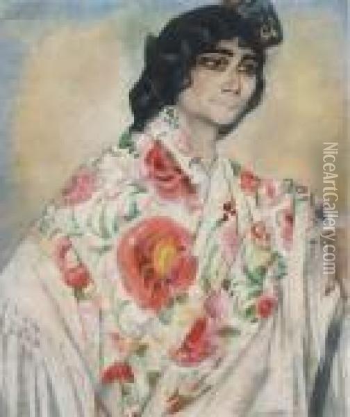 Gitana Oil Painting - Leo Gestel