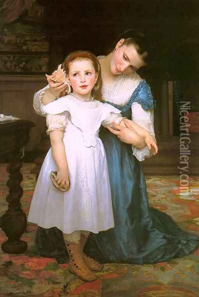 The Shell 1871 Oil Painting - William-Adolphe Bouguereau