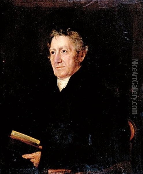 Portrait Of M. Robb Oil Painting - Sir Henry Raeburn