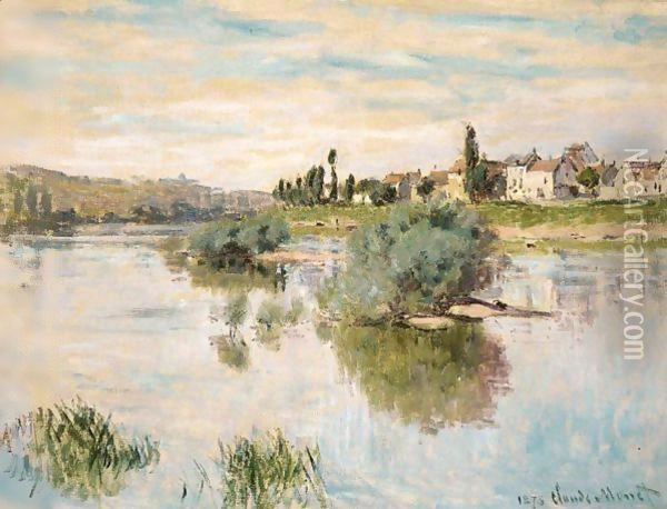 La Seine A Lavacourt Oil Painting - Claude Oscar Monet