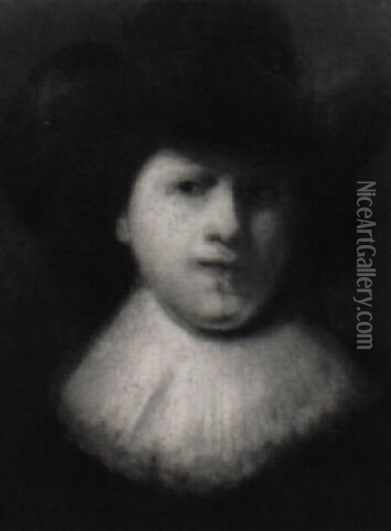 Bildnis Eines Herrn Mit Hut Oil Painting -  Rembrandt van Rijn