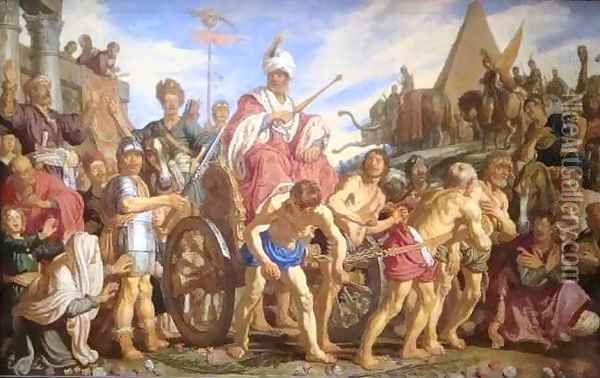 The Triumph of Sesostris Oil Painting - Pieter Pietersz. Lastman