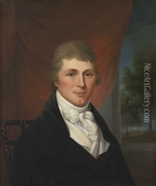 Captain John Ansley Oil Painting - James Peale Sr.