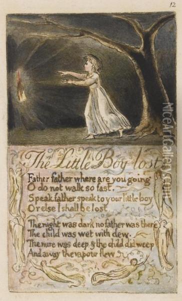 The Little Boy Lost Oil Painting - William Blake