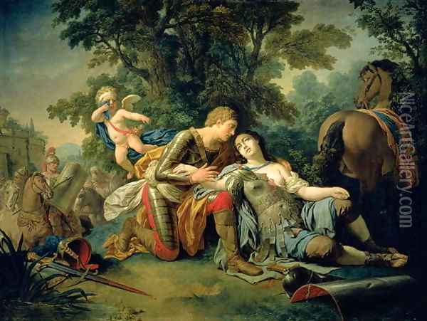 Tancred and Clorinda 1761 Oil Painting - Louis Lagrenee