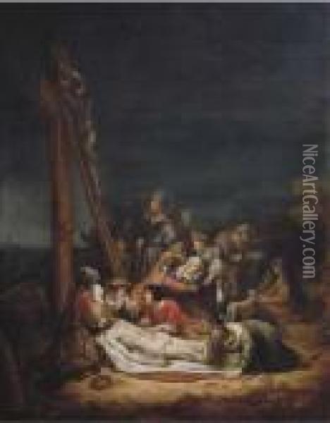 The Lamentation Oil Painting - Govert Teunisz. Flinck
