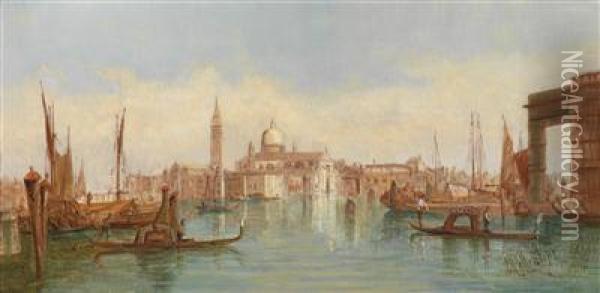 View Of Giorgio Maggiore Oil Painting - Alfred Pollentine