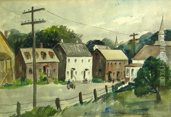 Finntown Oil Painting - Ann Brockman