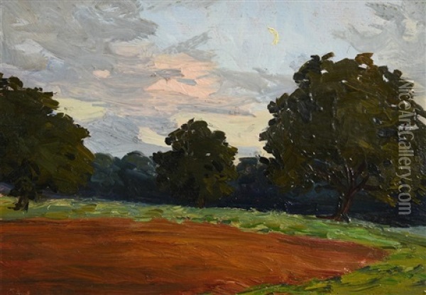 The Ploughed Field, Belvoir Park Oil Painting - Hans (Jean) Iten
