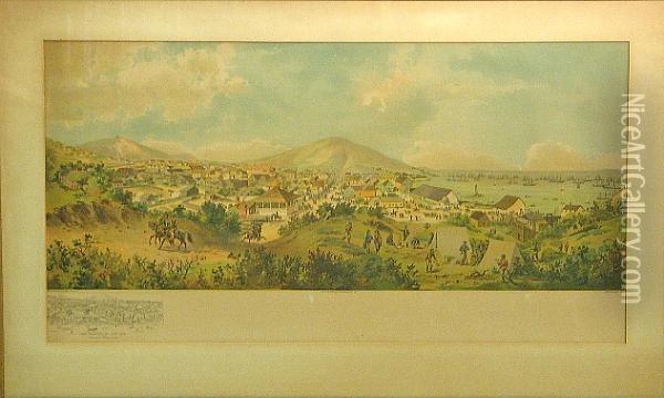 San Francisco In July 1849, 1849 Oil Painting - George H. Burgess