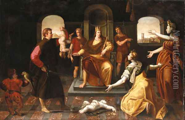 The Judgement of King Solomon Oil Painting - Flemish School