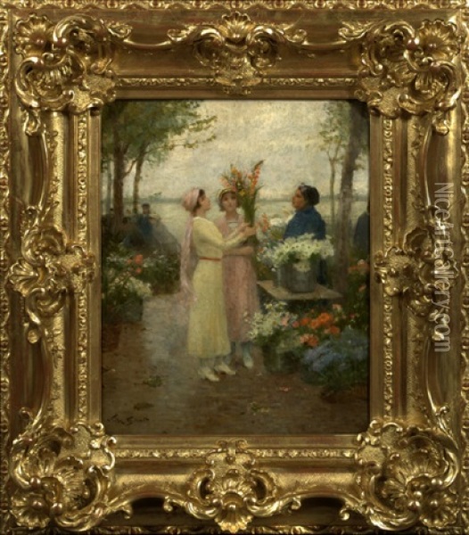 Les Glaieuls Oil Painting - Victor Gabriel Gilbert